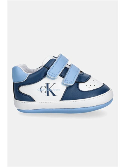 Sneakers neonato CALVIN KLEIN | 82071BLU BIANCO CELESTE